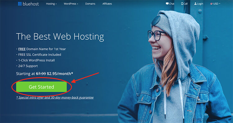 Bluehost Get Started with Hosting to Start Your Blog